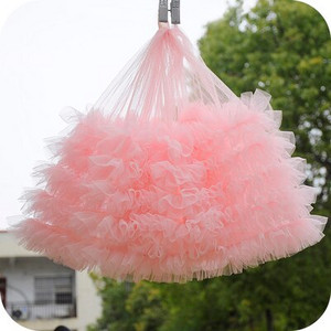 1μέτρο/παρτίδα πλάτος 28cm 15 χρώματα Baby Puff Φούστα Ύφασμα 3D Διχτυωτό Πλισέ Φούστα Βρεφική Κούκλα Ρούχα Δαντέλα Αξεσουάρ X245