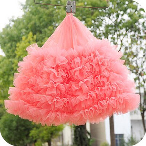 1μέτρο/παρτίδα πλάτος 28cm 15 χρώματα Baby Puff Φούστα Ύφασμα 3D Διχτυωτό Πλισέ Φούστα Βρεφική Κούκλα Ρούχα Δαντέλα Αξεσουάρ X245