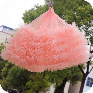 1μέτρο/παρτίδα πλάτος 28cm 15 χρώματα Baby Puff Φούστα Ύφασμα 3D Διχτυωτό Πλισέ Φούστα Βρεφική Κούκλα Ρούχα Δαντέλα Αξεσουάρ X245