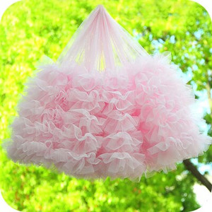 1μέτρο/παρτίδα πλάτος 28cm 15 χρώματα Baby Puff Φούστα Ύφασμα 3D Διχτυωτό Πλισέ Φούστα Βρεφική Κούκλα Ρούχα Δαντέλα Αξεσουάρ X245