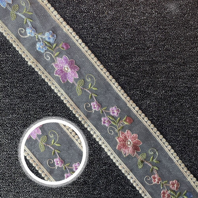 1 ярд 9,5 см мрежа за бродерия прежда дантела за занаятчийски плат за ръкоделие Сватба Направи си сам рокля с панделка Аксесоари за завеси Кукла