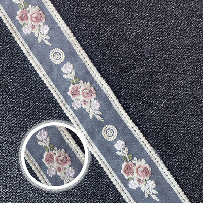 1 ярд 9,5 см мрежа за бродерия прежда дантела за занаятчийски плат за ръкоделие Сватба Направи си сам рокля с панделка Аксесоари за завеси Кукла