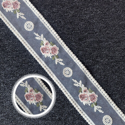 1 ярд 9,5 см мрежа за бродерия прежда дантела за занаятчийски плат за ръкоделие Сватба Направи си сам рокля с панделка Аксесоари за завеси Кукла