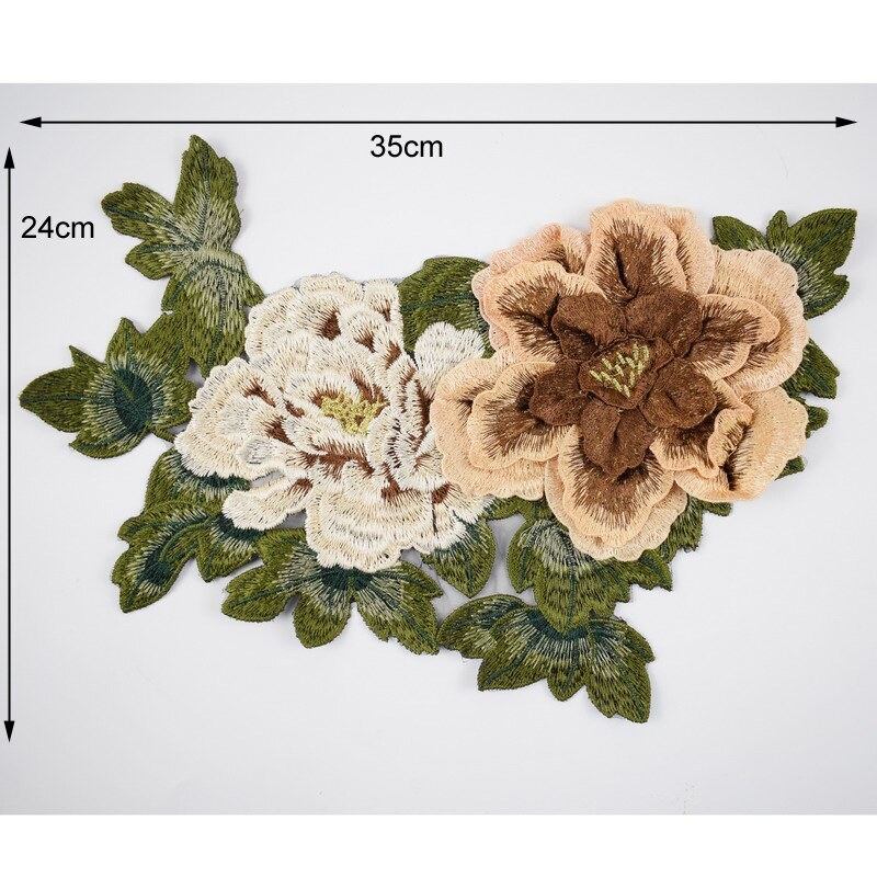 Gėlėmis išsiuvinėti nėrinių siuvimas drabužiams Aplikacijos pasidaryk pats Aksesuarų tiekėjai Lipdukai Nėriniai iškirptės apykaklė Scrapbooking