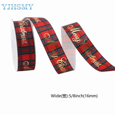 Panglici de Crăciun pentru artizanat Panglici grosgrain imprimate de sărbători Panglici din satin Panglici din țesătură cu sclipici metalice Ambalaj pentru cadou în vrac