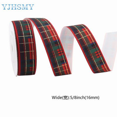 Panglici de Crăciun pentru artizanat Panglici grosgrain imprimate de sărbători Panglici din satin Panglici din țesătură cu sclipici metalice Ambalaj pentru cadou în vrac