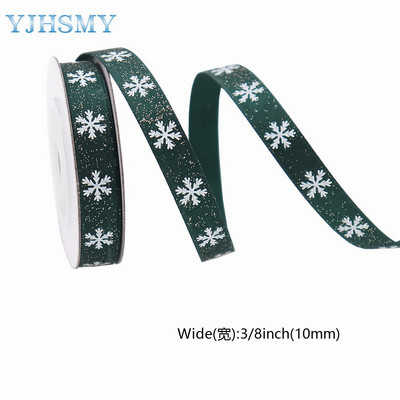 Panglici de Crăciun pentru artizanat Panglici grosgrain imprimate de sărbători Panglici din satin Panglici din țesătură cu sclipici metalice Ambalaj pentru cadou în vrac