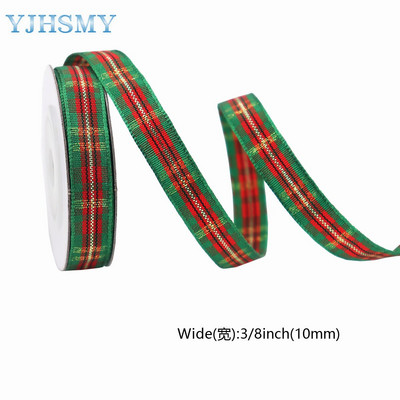Panglici de Crăciun pentru artizanat Panglici grosgrain imprimate de sărbători Panglici din satin Panglici din țesătură cu sclipici metalice Ambalaj pentru cadou în vrac