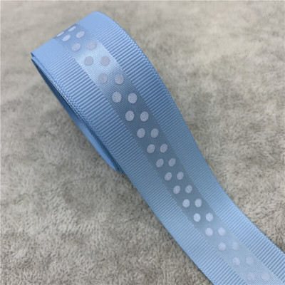5 jardi 1 inča 25 mm Grosgrain vrpce s ispisom točkica Vrpca za mašnu za kosu Vjenčani božićni ukrasi