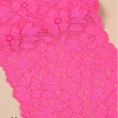 HL 1 Yard 16CM Φαρδιά Πολύχρωμη Stretch Δαντέλα Πλεκτά DIY Ρούχα Ύφασμα Εσώρουχα Αξεσουάρ Ρούχα Φούστα Διακόσμηση HB005