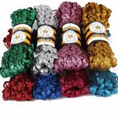 15 jardi/krunt 8 mm metallist terüleenist lint Zig Zag Ric Rac pitslint pulmapeo kaunistamiseks DIY õmbluspitsiga käsitöö