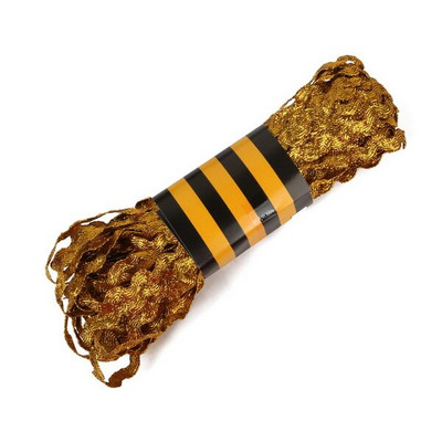 15 jardi/krunt 8 mm metallist terüleenist lint Zig Zag Ric Rac pitslint pulmapeo kaunistamiseks DIY õmbluspitsiga käsitöö