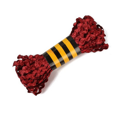 15 jardi/krunt 8 mm metallist terüleenist lint Zig Zag Ric Rac pitslint pulmapeo kaunistamiseks DIY õmbluspitsiga käsitöö