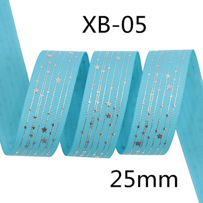 Srebrne pruge Zvjezdica Rainbow Gradient mekih boja Grosgrain vrpca od 5 jardi leptir vrpca za šivanje štipaljki za kosu