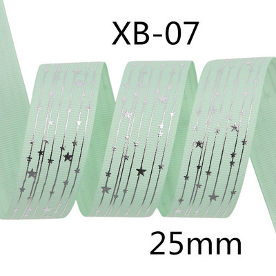 Srebrne pruge Zvjezdica Rainbow Gradient mekih boja Grosgrain vrpca od 5 jardi leptir vrpca za šivanje štipaljki za kosu