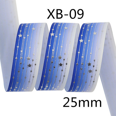 Srebrne pruge Zvjezdica Rainbow Gradient mekih boja Grosgrain vrpca od 5 jardi leptir vrpca za šivanje štipaljki za kosu