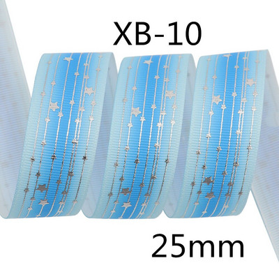 Srebrne pruge Zvjezdica Rainbow Gradient mekih boja Grosgrain vrpca od 5 jardi leptir vrpca za šivanje štipaljki za kosu