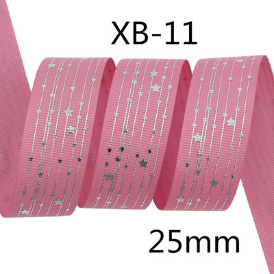 Srebrne pruge Zvjezdica Rainbow Gradient mekih boja Grosgrain vrpca od 5 jardi leptir vrpca za šivanje štipaljki za kosu