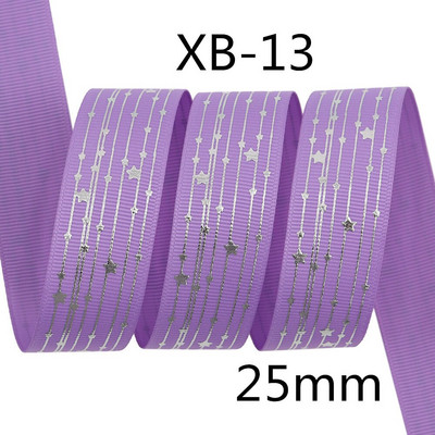 Srebrne pruge Zvjezdica Rainbow Gradient mekih boja Grosgrain vrpca od 5 jardi leptir vrpca za šivanje štipaljki za kosu