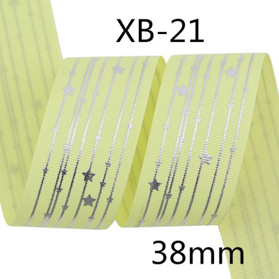 Srebrne pruge Zvjezdica Rainbow Gradient mekih boja Grosgrain vrpca od 5 jardi leptir vrpca za šivanje štipaljki za kosu