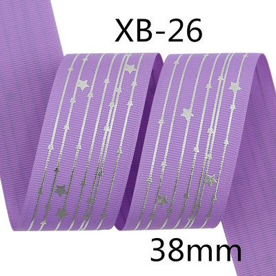 Srebrne pruge Zvjezdica Rainbow Gradient mekih boja Grosgrain vrpca od 5 jardi leptir vrpca za šivanje štipaljki za kosu