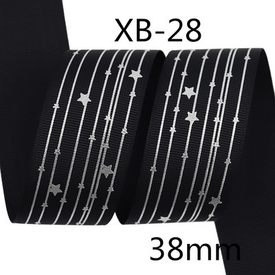 Srebrne pruge Zvjezdica Rainbow Gradient mekih boja Grosgrain vrpca od 5 jardi leptir vrpca za šivanje štipaljki za kosu