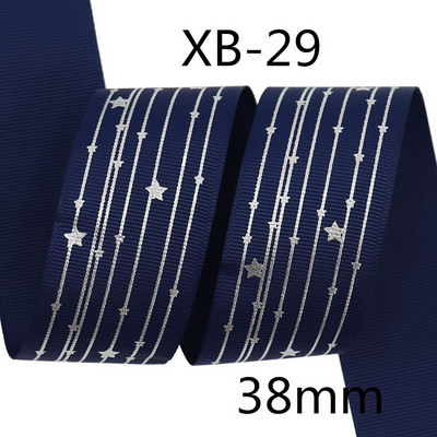 Srebrne pruge Zvjezdica Rainbow Gradient mekih boja Grosgrain vrpca od 5 jardi leptir vrpca za šivanje štipaljki za kosu