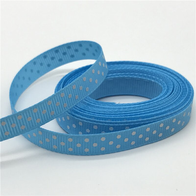 5 jardi/lot 3/8'' 10 mm Grosgrain vrpca s ispisom na točkice Mašna za kosu Božićni ukrasi za vjenčanje DIY tkanina za šivanje