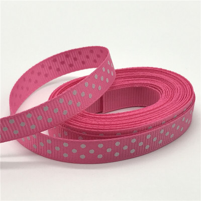 5 jardi/lot 3/8'' 10 mm Grosgrain vrpca s ispisom na točkice Mašna za kosu Božićni ukrasi za vjenčanje DIY tkanina za šivanje