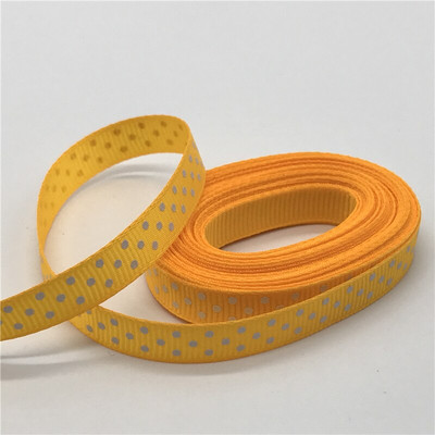 5 jardi/lot 3/8'' 10 mm Grosgrain vrpca s ispisom na točkice Mašna za kosu Božićni ukrasi za vjenčanje DIY tkanina za šivanje