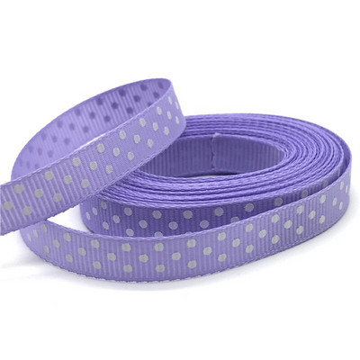 5 jardi/lot 3/8'' 10 mm Grosgrain vrpca s ispisom na točkice Mašna za kosu Božićni ukrasi za vjenčanje DIY tkanina za šivanje