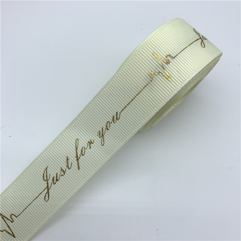 5 jardi/partii 15 mm 25 mm trükkimine just teie jaoks Grosgrain lint Polüesterlint pulmakaunistuseks DIY õmbluskangas