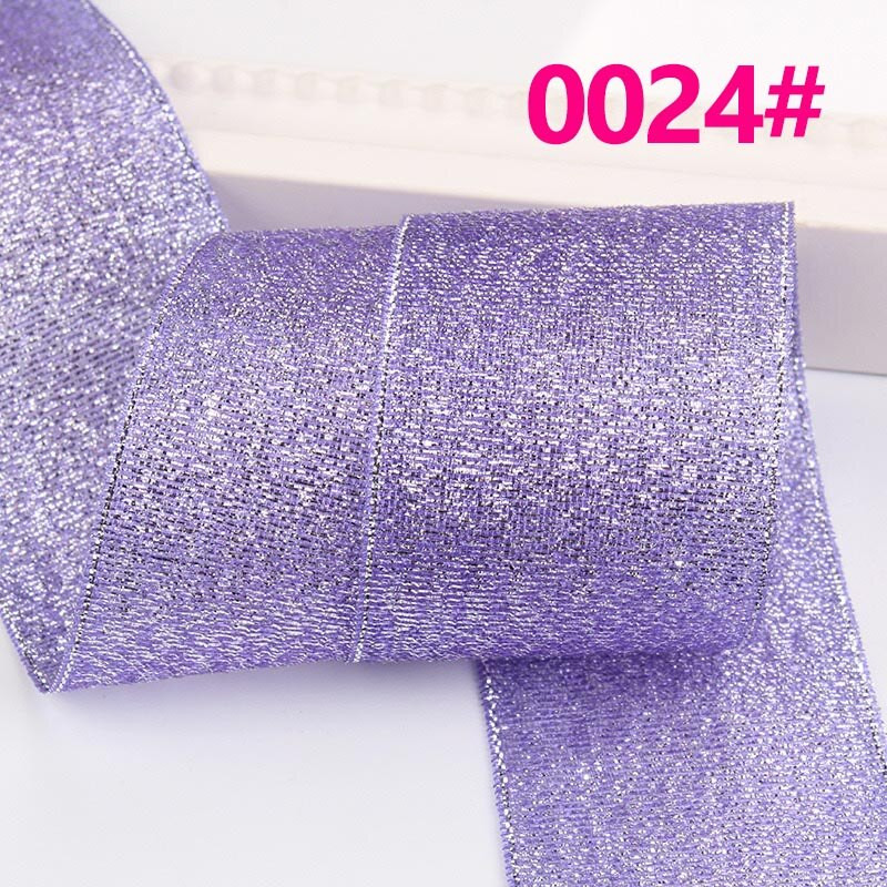 Panglici de 10 metri auriu, argint, sclipici, panglici din satin de mătase, artizanat, panglici decorative pentru nunta, cu fundă, pentru ambalaj cadou de Crăciun