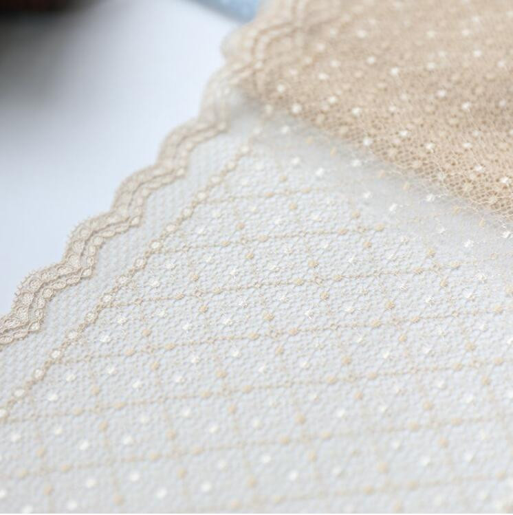 1 metru de vânzare caldă piele albastră 17 cm lățime broderie destul de voal de mireasă dantelă elastică tunderea artizanală