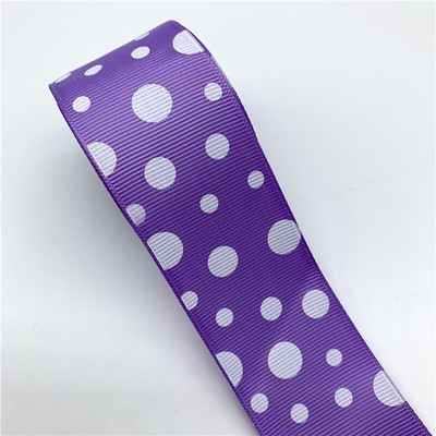 5 jardi/lot 38 mm Grosgrain vrpca s ispisom točkica Vrpca DIY mašna za kosu Ručno izrađena rukotvorina za vjenčanje Božićni ukrasi