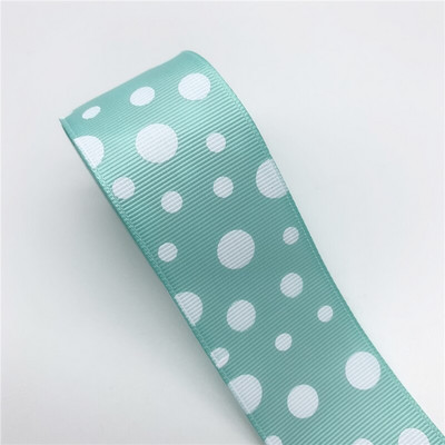 5 jardi/lot 38 mm Grosgrain vrpca s ispisom točkica Vrpca DIY mašna za kosu Ručno izrađena rukotvorina za vjenčanje Božićni ukrasi