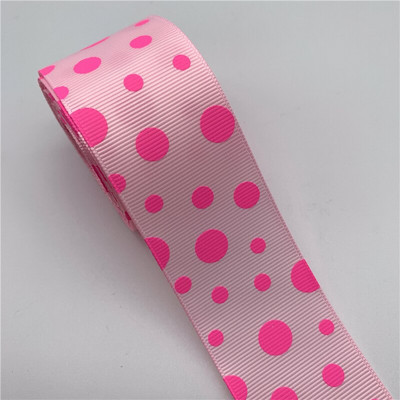 5 jardi/lot 38 mm Grosgrain vrpca s ispisom točkica Vrpca DIY mašna za kosu Ručno izrađena rukotvorina za vjenčanje Božićni ukrasi