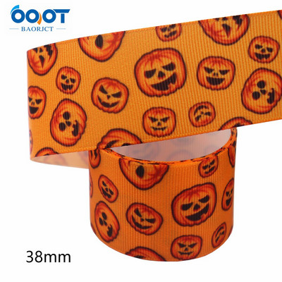 1-1/2"(38mm),10Yards Halloween Series Grosgrain Ribbons,M-21711-1027 Αξεσουάρ με καπέλο φιόγκου Συσκευασία δώρου DIY Χειροποίητο