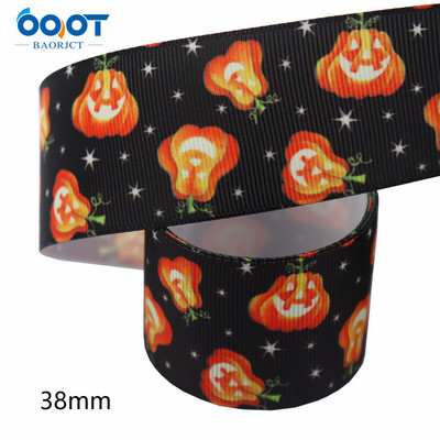 1-1/2"(38mm),10Yards Halloween Series Grosgrain Ribbons,M-21711-1027 Αξεσουάρ με καπέλο φιόγκου Συσκευασία δώρου DIY Χειροποίητο