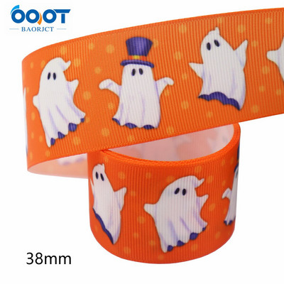 1-1/2"(38mm),10Yards Halloween Series Grosgrain Ribbons,M-21711-1027 Αξεσουάρ με καπέλο φιόγκου Συσκευασία δώρου DIY Χειροποίητο