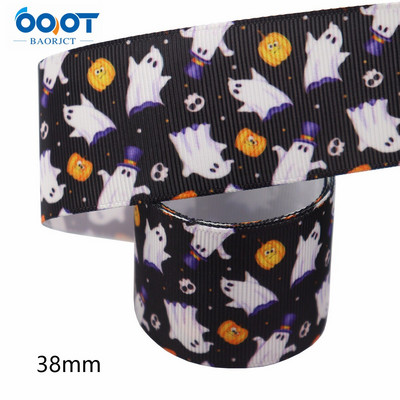 1-1/2"(38mm),10Yards Halloween Series Grosgrain Ribbons,M-21711-1027 Αξεσουάρ με καπέλο φιόγκου Συσκευασία δώρου DIY Χειροποίητο