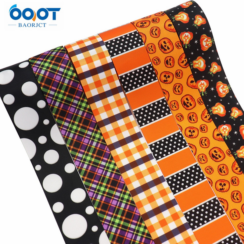 1-1/2"(38mm),10Yards Halloween Series Grosgrain Ribbons,M-21711-1027 Αξεσουάρ με καπέλο φιόγκου Συσκευασία δώρου DIY Χειροποίητο