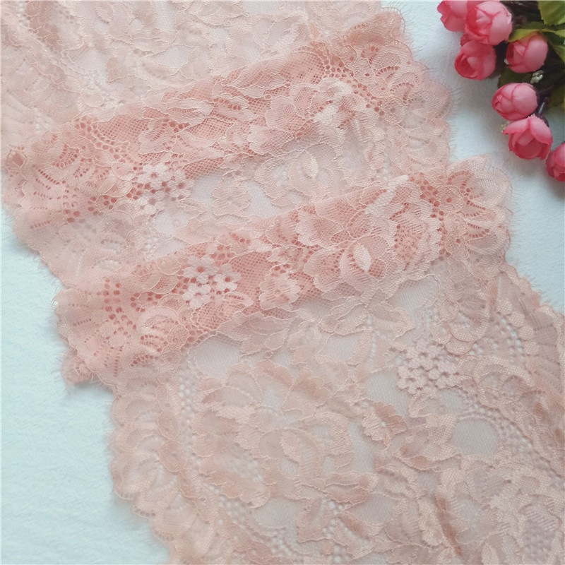 23,5 εκ. Δαντέλα Stretch Διπλή Δαντέλα Δαντέλα Αξεσουάρ Ενδυμάτων Παιώνια Δαντέλα E3524-1