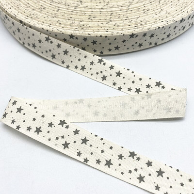 Χριστουγεννιάτικη βαμβακερή κορδέλα 5 υάρδων 15 mm Χειροποίητη τυπωμένη βαμβακερή κορδέλα DIY προμήθειες συσκευασίας δώρου για χριστουγεννιάτικο πάρτι