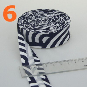 25 mm (1") lățime cu dungi cu flori, imprimare cu stea, călcat, îndoit, din bumbac, curea de legătură cu bandă de legătură, bricolaj, panglică, cusut manual pentru îmbrăcăminte