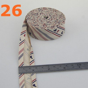 25 mm (1") lățime cu dungi cu flori, imprimare cu stea, călcat, îndoit, din bumbac, curea de legătură cu bandă de legătură, bricolaj, panglică, cusut manual pentru îmbrăcăminte