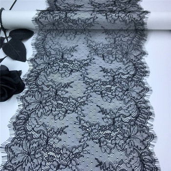 (3m/Παρτίδα) Δαντέλα βλεφαρίδων για κεντήματα 22,5cm IDY Lace Trim Chantilly Ραπτική υφασμάτινη δαντέλα για ράψιμο ρούχων