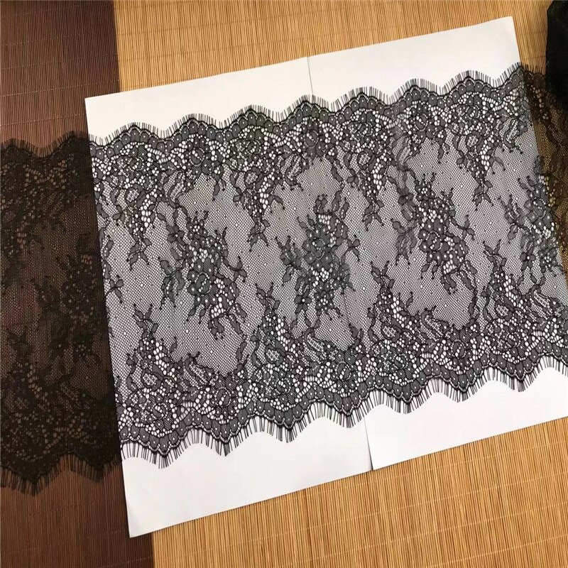 (3m/komplet) Čipka za trepavice za ručni rad 22,5 cm IDY čipkasti ukras Chantilly Čipka od tkanine za šivanje odjeće