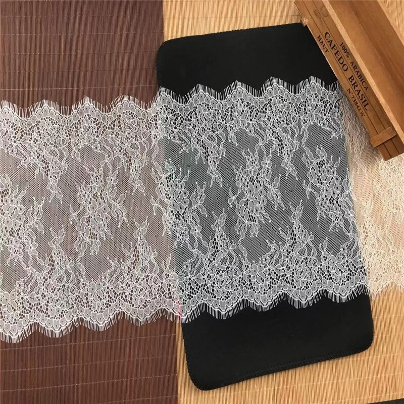 (3m/komplet) Čipka za trepavice za ručni rad 22,5 cm IDY čipkasti ukras Chantilly Čipka od tkanine za šivanje odjeće