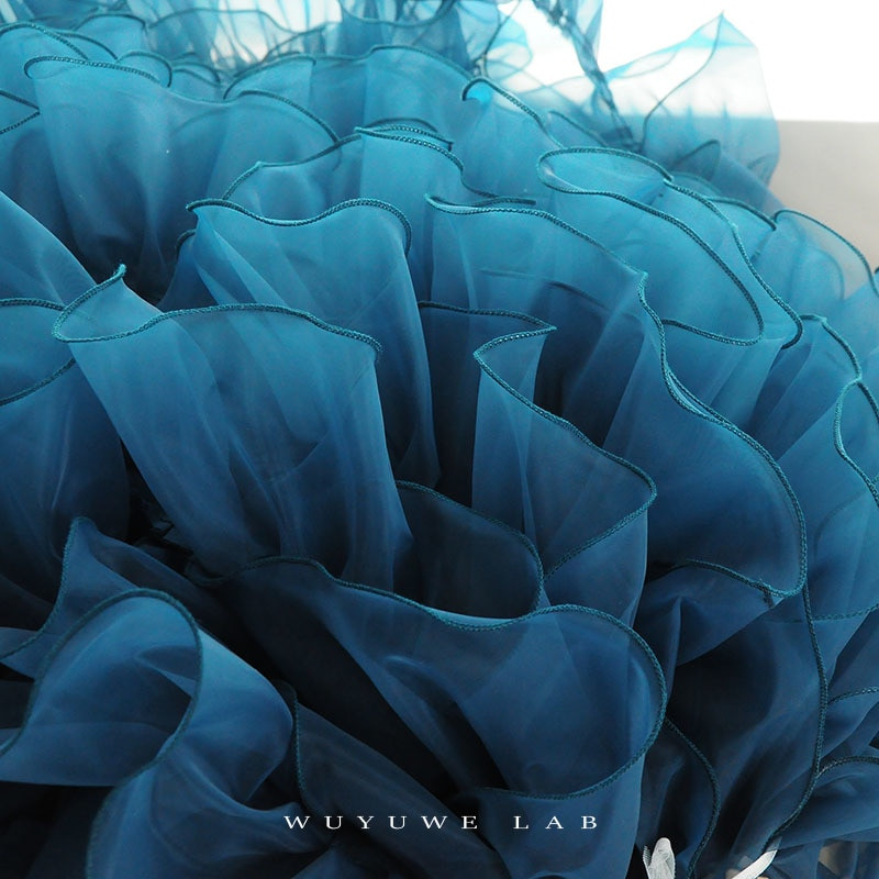 1M Rózsaszín Fehér Kék Színes Organza hajtogatott csipke szegélyek szalag szövet rátét Hajtogatás fodros ruhák barkács varrás kellékek kézműves